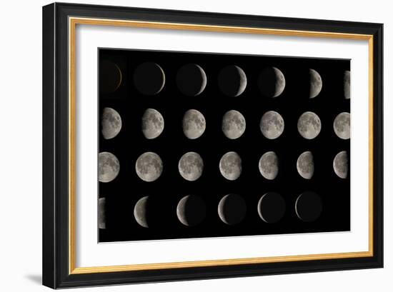 Phases of the Moon-Eckhard Slawik-Framed Photographic Print