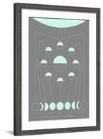 Phases of the Moon-null-Framed Art Print
