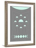 Phases of the Moon-null-Framed Art Print