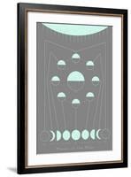 Phases of the Moon-null-Framed Art Print