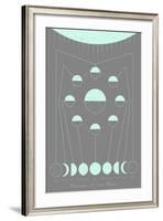 Phases of the Moon-null-Framed Art Print