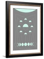Phases of the Moon-null-Framed Art Print