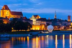 Old Town of Torun at Night, Kuyavia-Pomerania, Poland-phbcz-Photographic Print