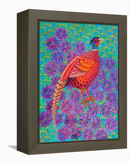 Pheasant, 2021, (oil on canvas)-Jane Tattersfield-Framed Premier Image Canvas