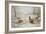 Pheasant and Partridges in a Snowy Landscape-Carl Donner-Framed Giclee Print