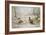 Pheasant and Partridges in a Snowy Landscape-Carl Donner-Framed Giclee Print