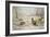 Pheasant and Partridges in a Snowy Landscape-Carl Donner-Framed Giclee Print