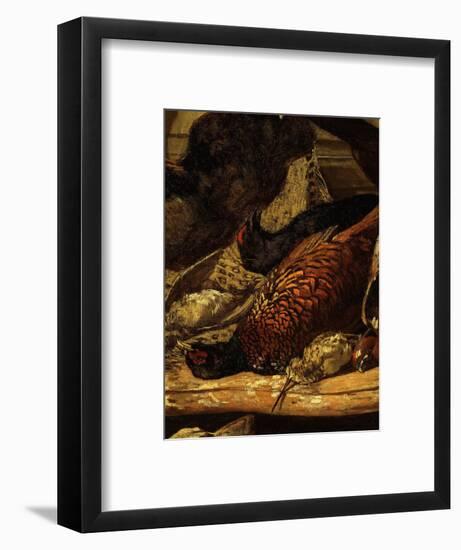 Pheasant and Woodcock, from Trophée De Chasse, or Hunting Trophies, 1862, Detail-Claude Monet-Framed Premium Giclee Print