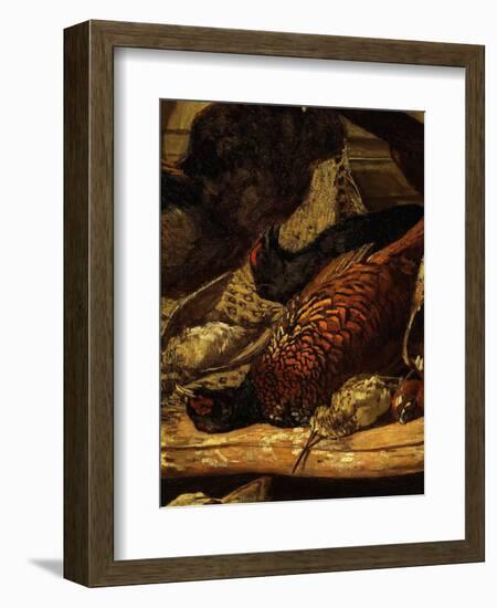 Pheasant and Woodcock, from Trophée De Chasse, or Hunting Trophies, 1862, Detail-Claude Monet-Framed Premium Giclee Print