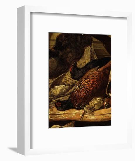 Pheasant and Woodcock, from Trophée De Chasse, or Hunting Trophies, 1862, Detail-Claude Monet-Framed Premium Giclee Print