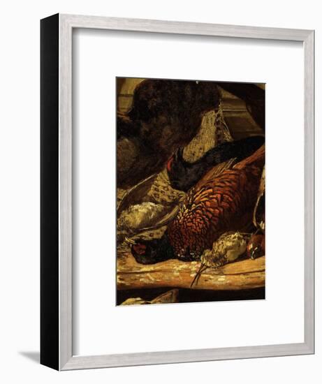 Pheasant and Woodcock, from Trophée De Chasse, or Hunting Trophies, 1862, Detail-Claude Monet-Framed Premium Giclee Print