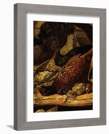 Pheasant and Woodcock, from Trophée De Chasse, or Hunting Trophies, 1862, Detail-Claude Monet-Framed Giclee Print