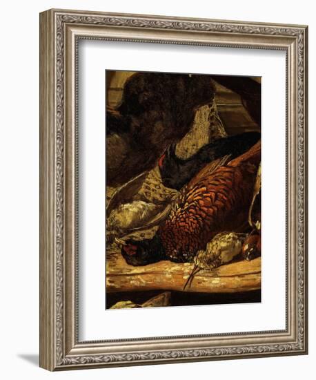 Pheasant and Woodcock, from Trophée De Chasse, or Hunting Trophies, 1862, Detail-Claude Monet-Framed Giclee Print