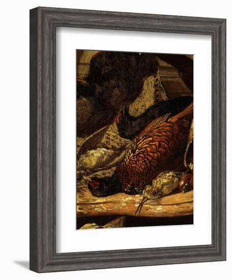 Pheasant and Woodcock, from Trophée De Chasse, or Hunting Trophies, 1862, Detail-Claude Monet-Framed Giclee Print