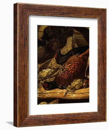 Pheasant and Woodcock, from Trophée De Chasse, or Hunting Trophies, 1862, Detail-Claude Monet-Framed Giclee Print