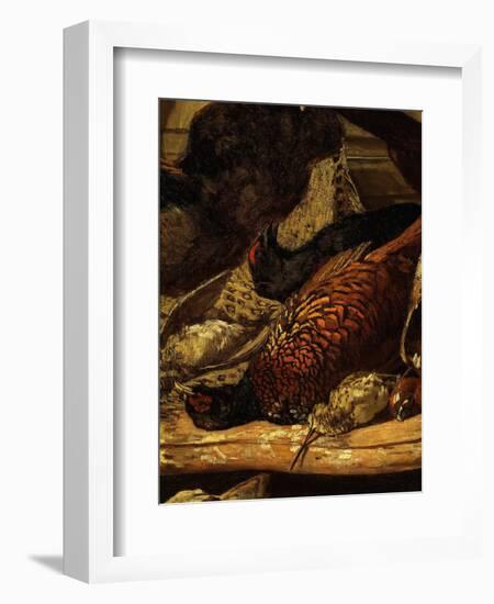 Pheasant and Woodcock, from Trophée De Chasse, or Hunting Trophies, 1862, Detail-Claude Monet-Framed Giclee Print