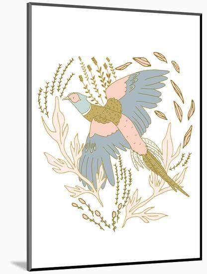 Pheasant Flushed-Sweet Melody Designs-Mounted Art Print