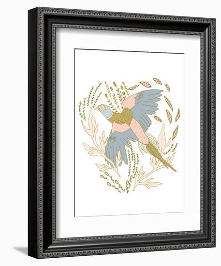 Pheasant Flushed-Sweet Melody Designs-Framed Art Print