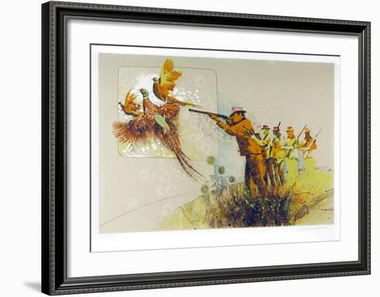 Pheasant Hunt-Allan Mardon-Framed Limited Edition