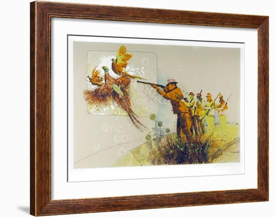 Pheasant Hunt-Allan Mardon-Framed Limited Edition