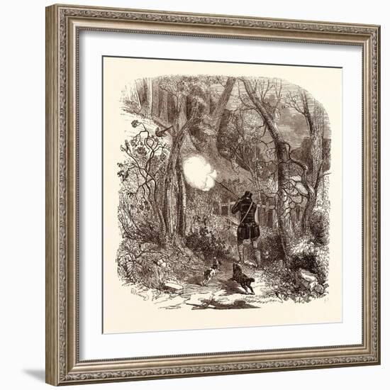 Pheasant Shooting in October-null-Framed Giclee Print