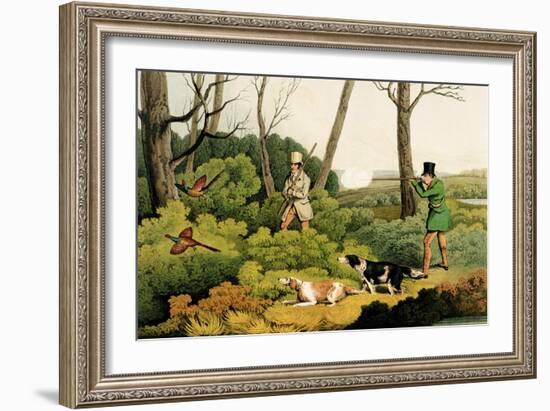 Pheasant Shooting, Pub. by Thomas Mclean, 1820-Henry Thomas Alken-Framed Giclee Print