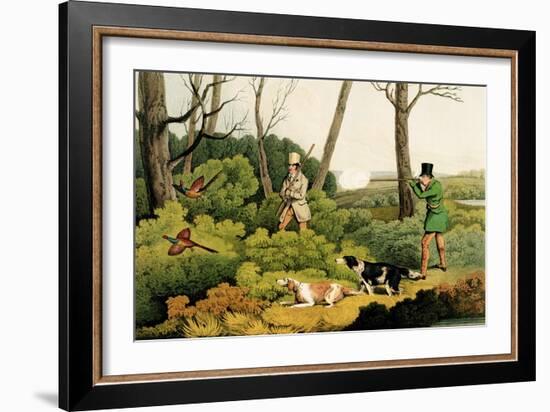 Pheasant Shooting, Pub. by Thomas Mclean, 1820-Henry Thomas Alken-Framed Giclee Print