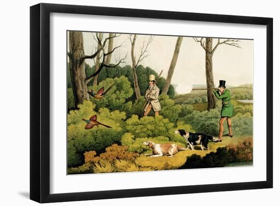 Pheasant Shooting, Pub. by Thomas Mclean, 1820-Henry Thomas Alken-Framed Giclee Print