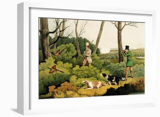 Pheasant Shooting, Pub. by Thomas Mclean, 1820-Henry Thomas Alken-Framed Giclee Print