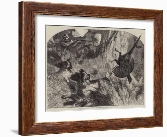 Pheasant-Shooting, Right and Left-Harrison William Weir-Framed Giclee Print