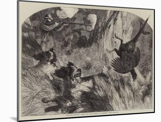 Pheasant-Shooting, Right and Left-Harrison William Weir-Mounted Giclee Print