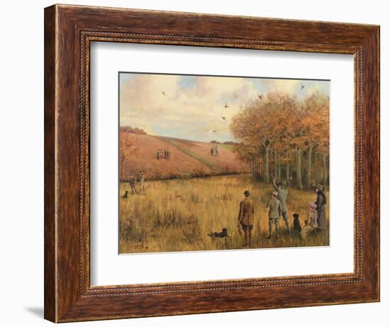 Pheasant Shooting-Christopher William Strange-Framed Giclee Print