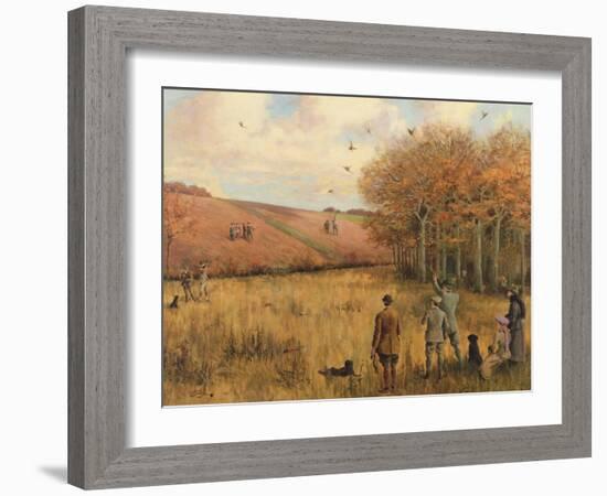 Pheasant Shooting-Christopher William Strange-Framed Giclee Print