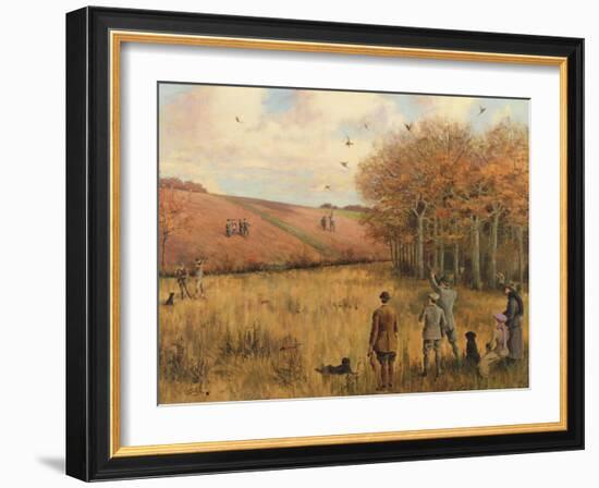 Pheasant Shooting-Christopher William Strange-Framed Giclee Print