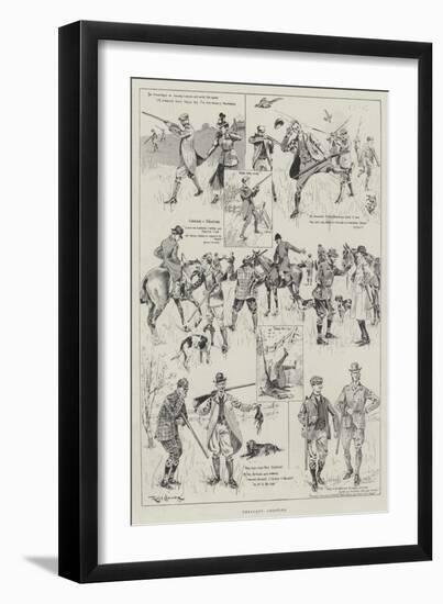 Pheasant-Shooting-Ralph Cleaver-Framed Giclee Print
