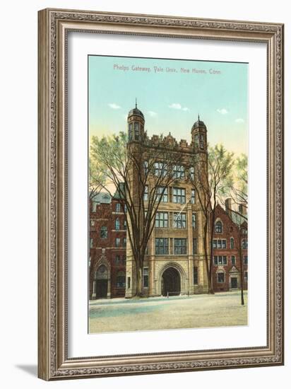 Phelps Gateway, Yale, New Haven, Connecticut-null-Framed Art Print