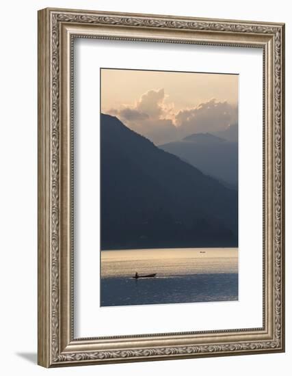 Phewa Tal Lake, Pokhara, Western Hills, Nepal, Himalayas, Asia-Ben Pipe-Framed Photographic Print