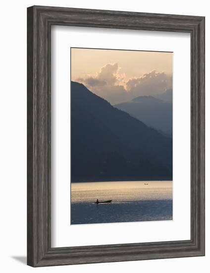 Phewa Tal Lake, Pokhara, Western Hills, Nepal, Himalayas, Asia-Ben Pipe-Framed Photographic Print