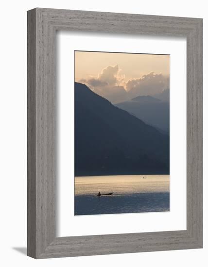 Phewa Tal Lake, Pokhara, Western Hills, Nepal, Himalayas, Asia-Ben Pipe-Framed Photographic Print