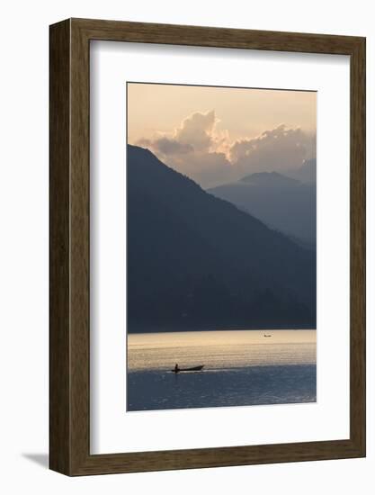 Phewa Tal Lake, Pokhara, Western Hills, Nepal, Himalayas, Asia-Ben Pipe-Framed Photographic Print