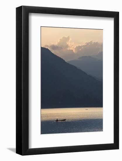 Phewa Tal Lake, Pokhara, Western Hills, Nepal, Himalayas, Asia-Ben Pipe-Framed Photographic Print