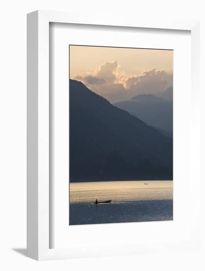 Phewa Tal Lake, Pokhara, Western Hills, Nepal, Himalayas, Asia-Ben Pipe-Framed Photographic Print