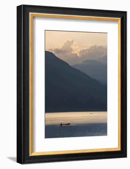 Phewa Tal Lake, Pokhara, Western Hills, Nepal, Himalayas, Asia-Ben Pipe-Framed Photographic Print