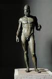 Riace Bronze (B), Bronze Statue of a Young Man with Helmet, More Than Life-Size, Found in 1972-Phidias-Giclee Print