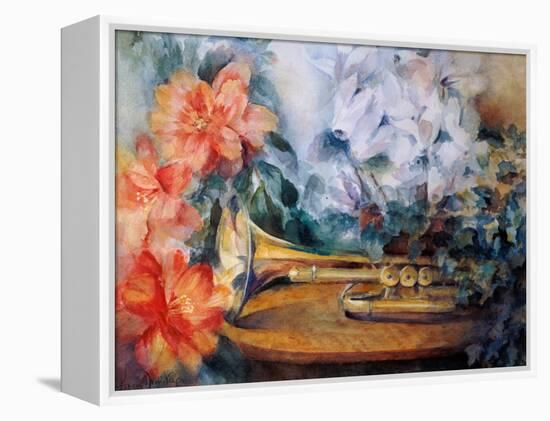 Phil Collins of Genesis Trumpet-Karen Armitage-Framed Premier Image Canvas