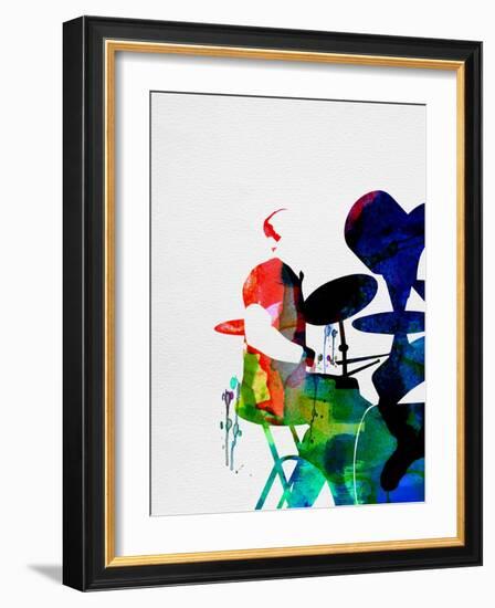 Phil Collins Watercolor-Lana Feldman-Framed Art Print