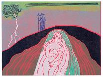 Donner and Froh Make Rainbow Bridge for Gods to Cross to Valhalla: Illustration for 'Das Rheingold'-Phil Redford-Giclee Print