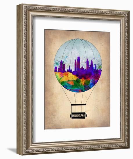 Philadelphia Air Balloon-NaxArt-Framed Art Print