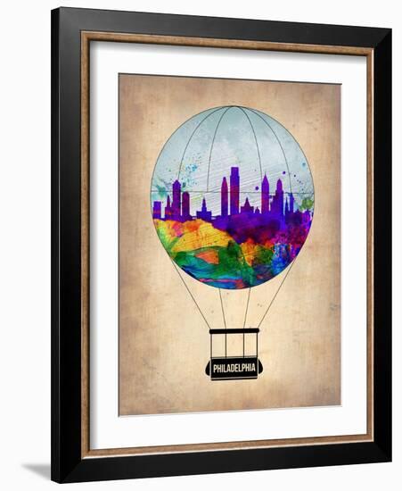 Philadelphia Air Balloon-NaxArt-Framed Art Print