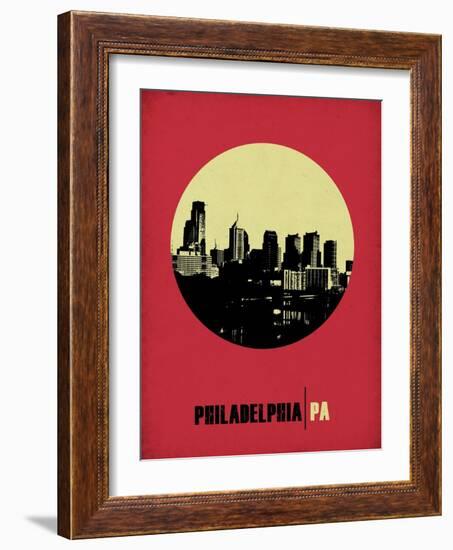 Philadelphia Circle Poster 2-NaxArt-Framed Art Print